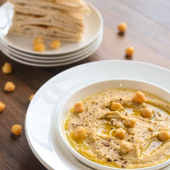 Classic Lebanese Hummus Bi Tahini