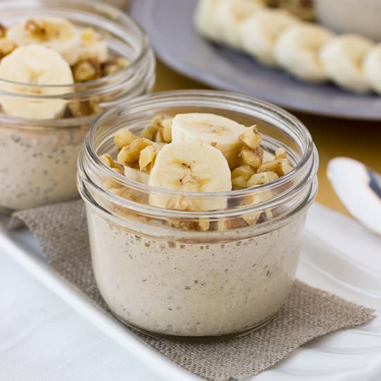 Banana Chia Seed Breakfast Custards