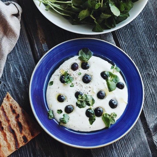 Goat Cheese Dip with Blueberries