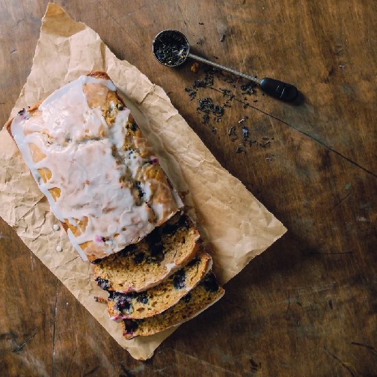 Earl Grey Blueberry Lemon Cake