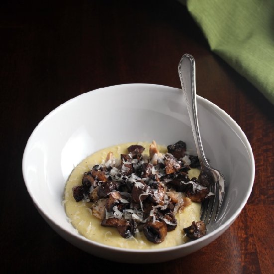 Polenta with Roasted Mushrooms