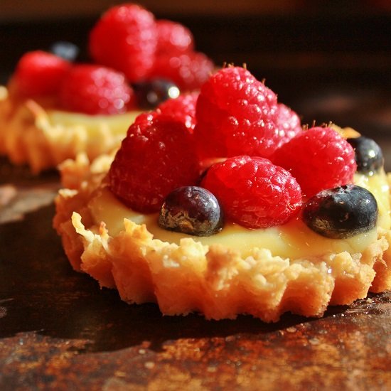 Meyer Lemon Curd Tartlets