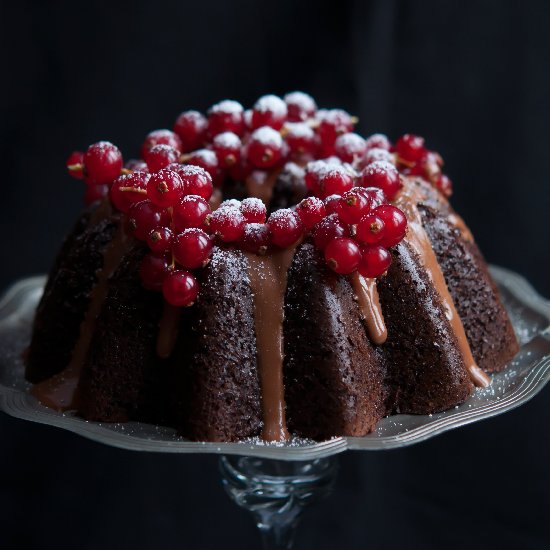 Chocolate Red Currant Cake