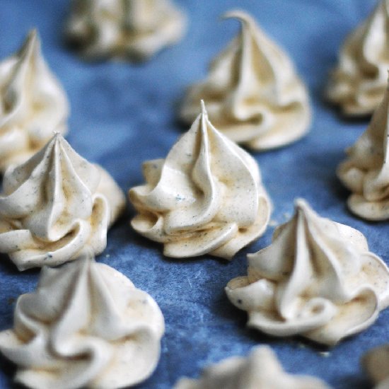 Licorice Meringue Kisses