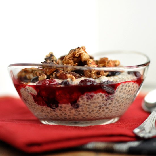 Triple Berry Chia Seed Parfait