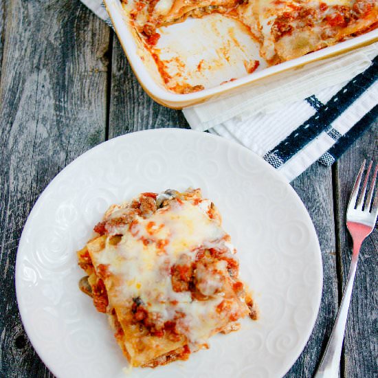 Lamb & Mushroom Lasagna