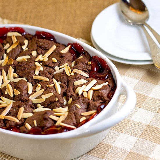 Chocolate Cherry Cobbler