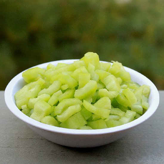 How to Clean and Cut Snake Gourd