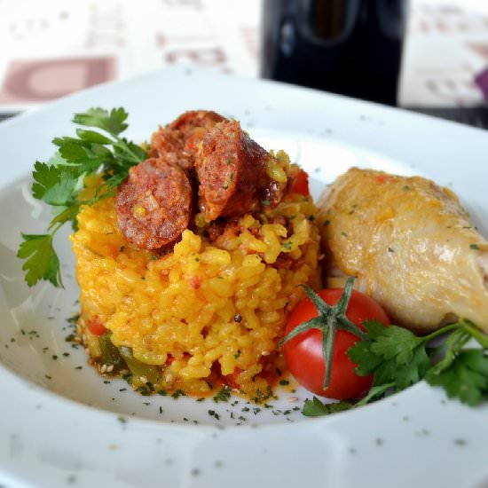 Rice with Chicken and Chorizo