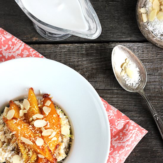 Coconut Porridge with Mango