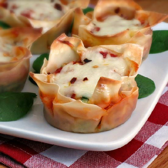 Spinach Lasagna Cups