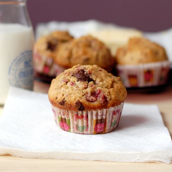 Chocolate Raspberry Muffins