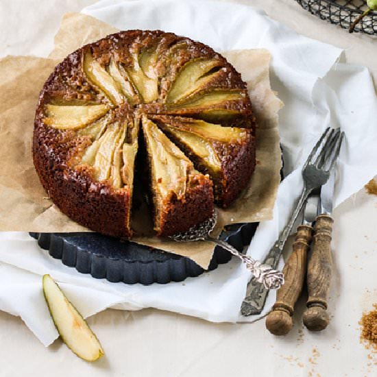 Ginger and Pear Upside-down Cake