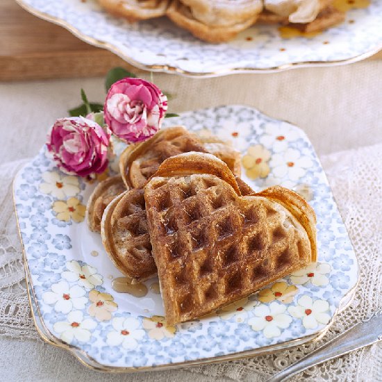 Easy Sourdough Waffles