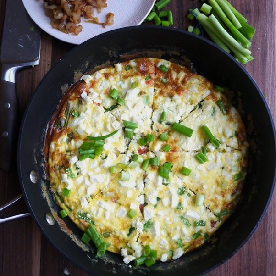 Smoked Salmon & Asparagus Frittata