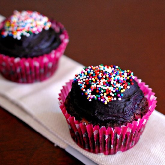 Chocolate cupcakes for two