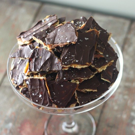 Sea Salt Cracker Toffee