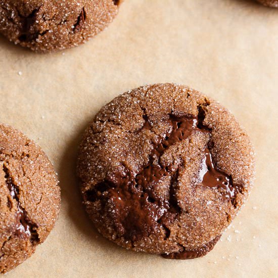 Chewy Chocolate Gingerbread Cookies