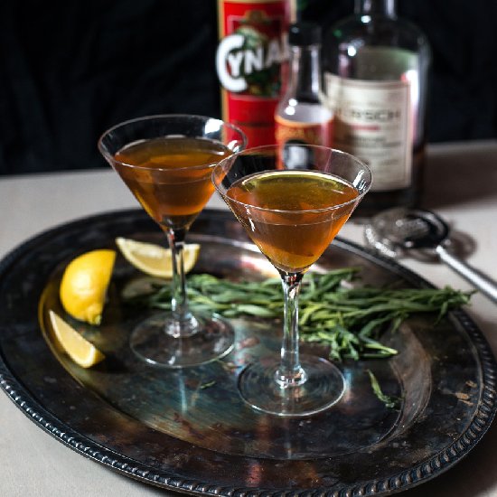 Lemon-Tarragon Manhattan