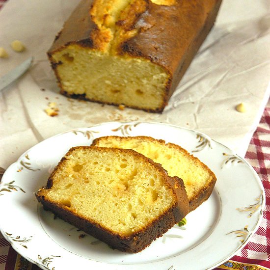 White Chocolate Lime Pound Cake