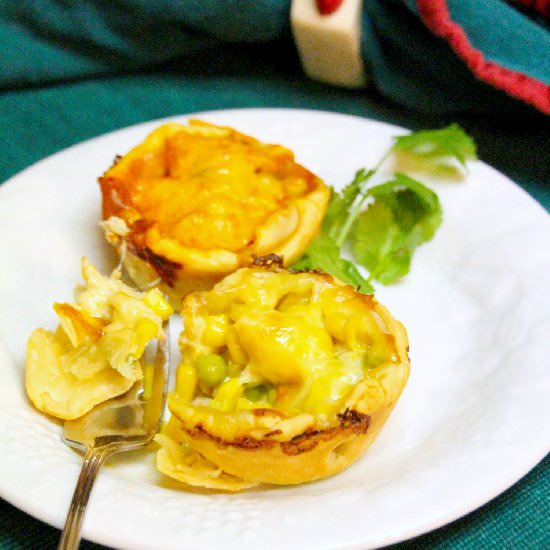 Chicken Enchilada Pot Pies