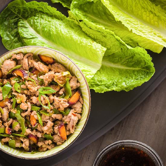 Asian Lettuce Wraps with Turkey