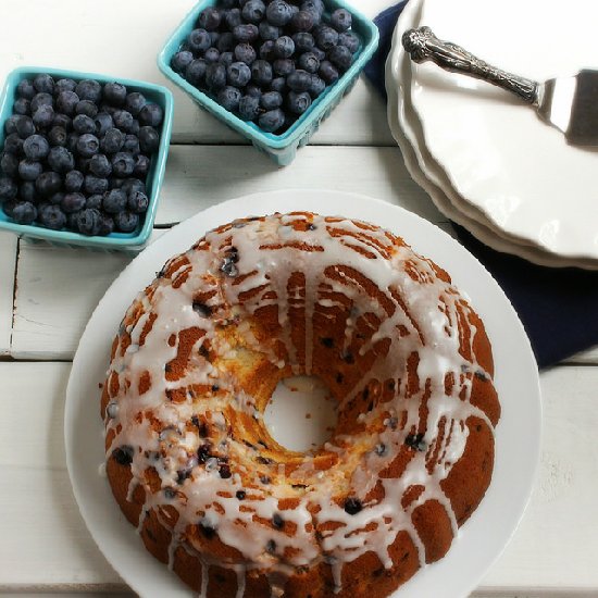 Blueberry Cream Cheese Pound Cake