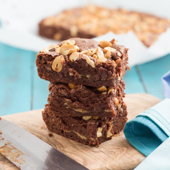 Skinny Peanut Butter Brownies