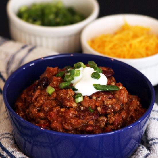 Lightened-Up Classic Turkey Chili