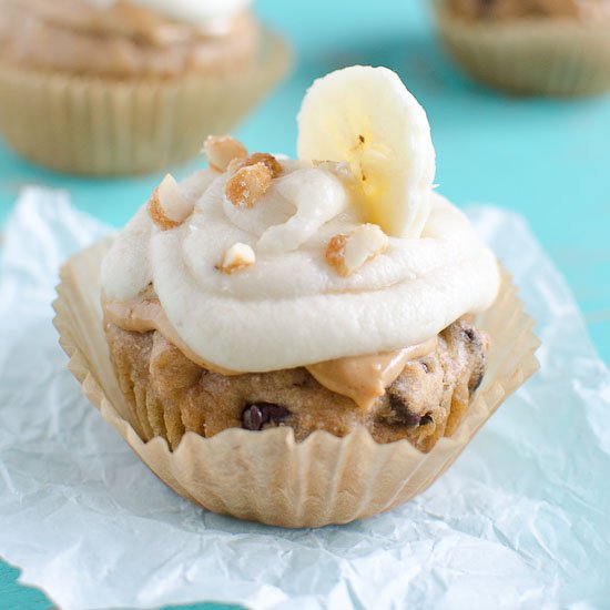 Peanut Butter Banana Cupcakes