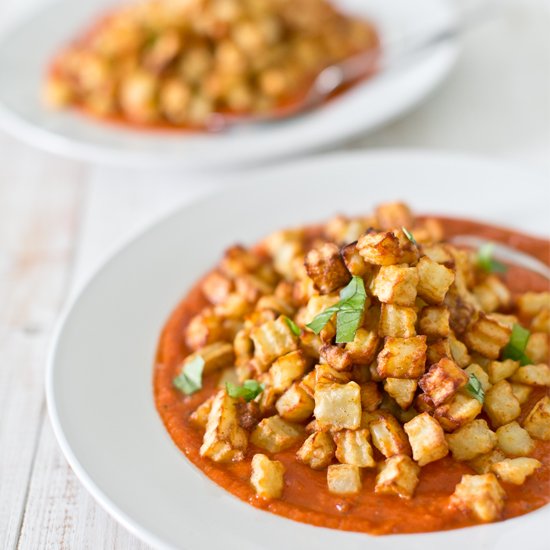 Tomato & Basil Soup with Potatoes