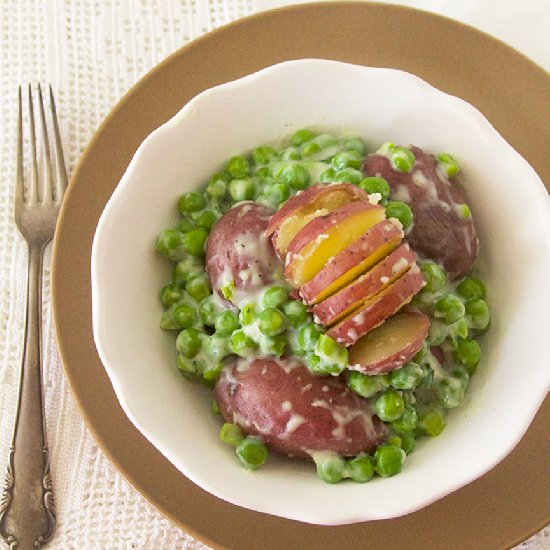 Creamed Peas and New Potatoes