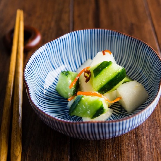 Daikon and Cucumber Salad