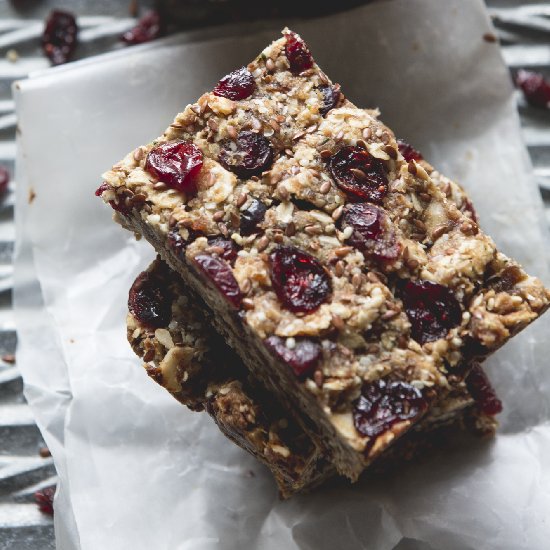 Apricot + Cranberry Hemp Bars