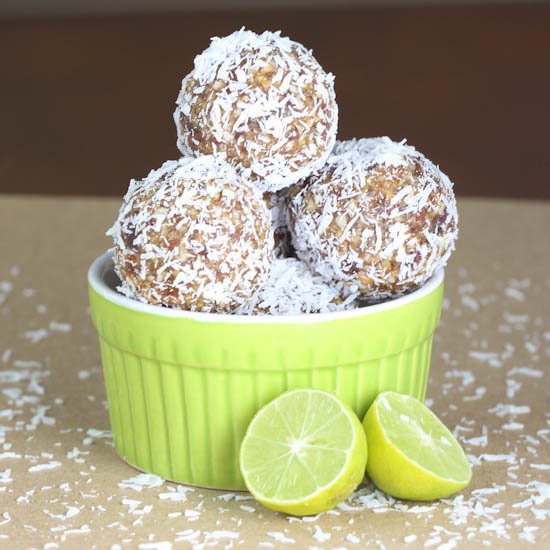 Key Lime Coconut Energy Bites