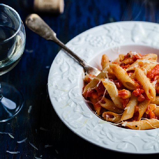 Easy Pasta Peperonata