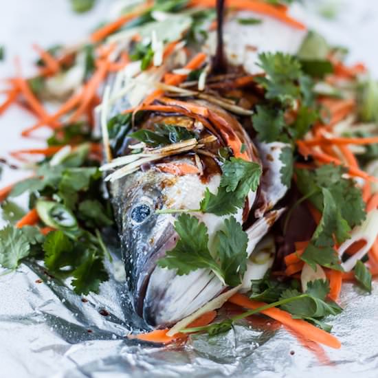 Asian-Style Baked Rockfish