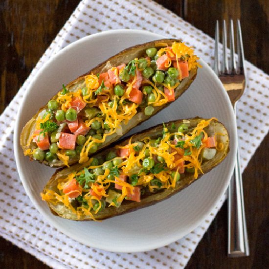 Loaded Twice-Baked Potato Skins