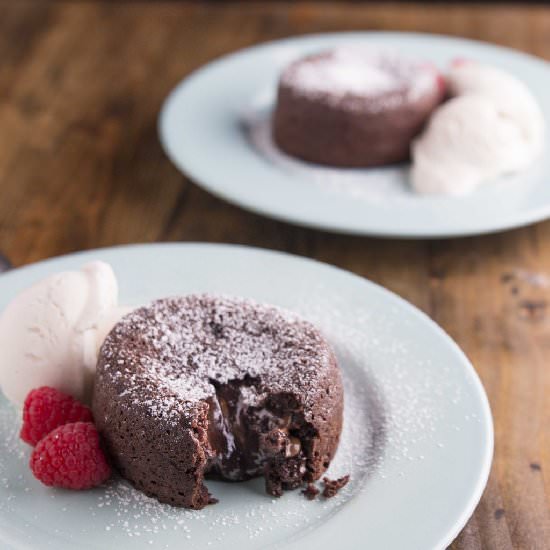 Molten Nutella Lava Cakes