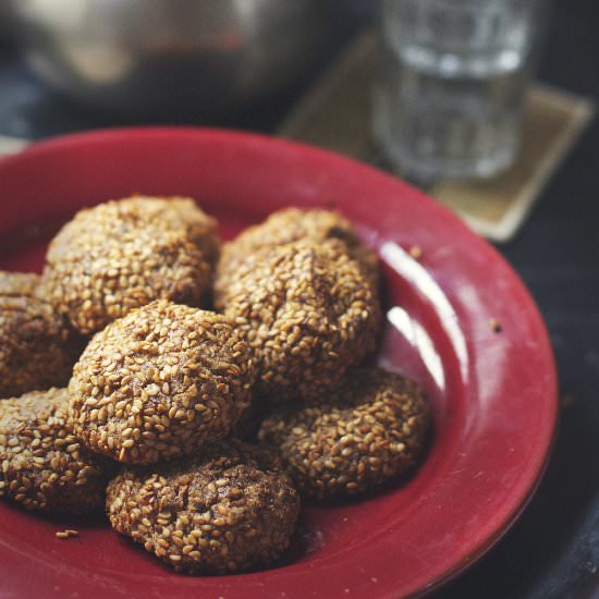 Sesame Orange Cookies