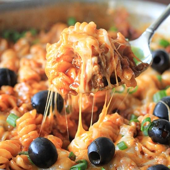 One Pan Enchilada Pasta