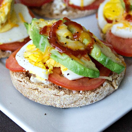 Hard Boiled Egg Breakfast Melts