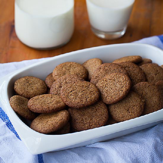 Almost Vegan Ginger Snaps