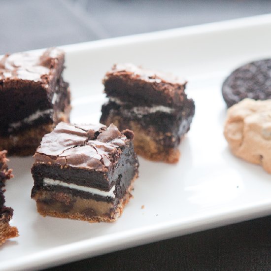 Triple Layer Brownies