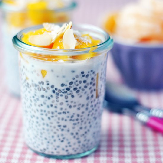 Mango Coconut Chia Pudding