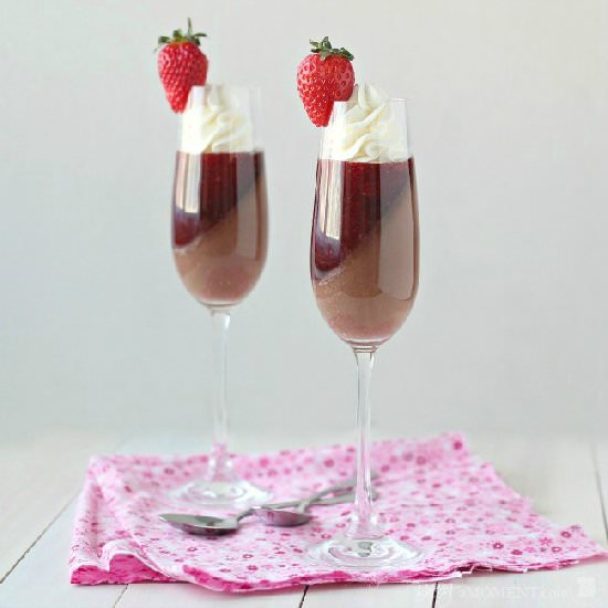 Strawberry Rose & Chocolate Verrine