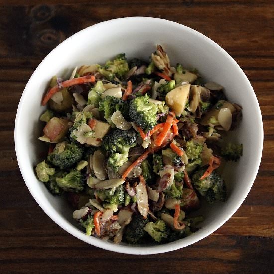 Broccoli Salad with Tahini Dressing