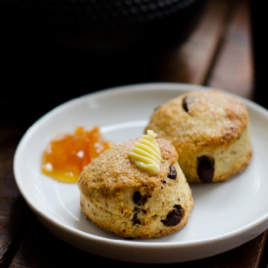 Scones with Chocolate Chips