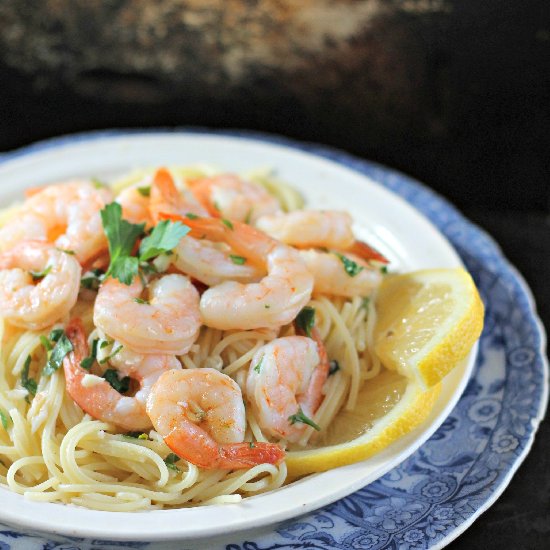 Baked Shrimp Scampi Pasta