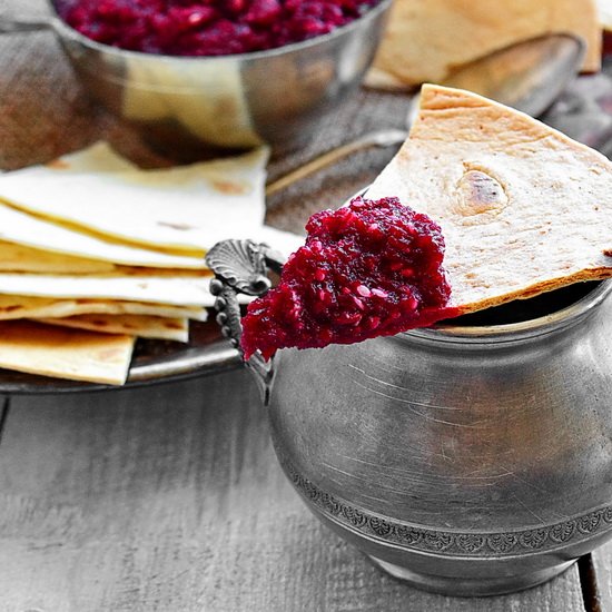 Roasted Red Beet Hummus